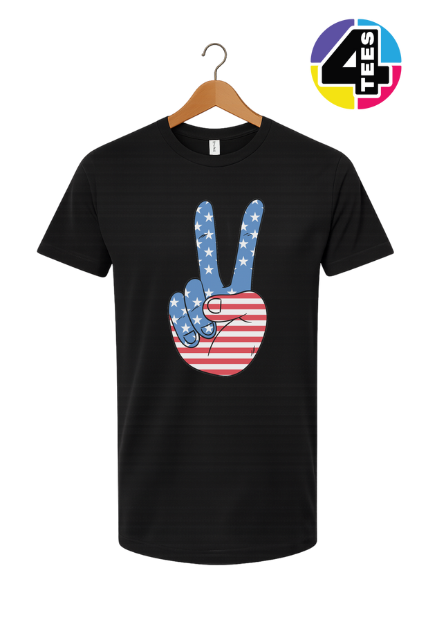 Stars & Stripes Peace Sign Tee