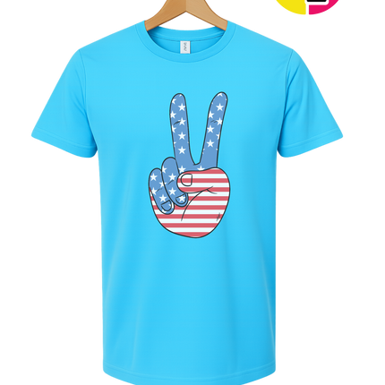 Stars & Stripes Peace Sign Tee
