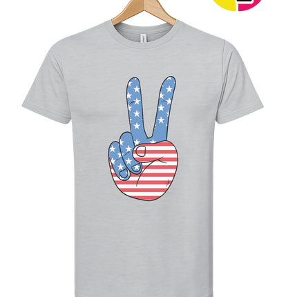 Stars & Stripes Peace Sign Tee
