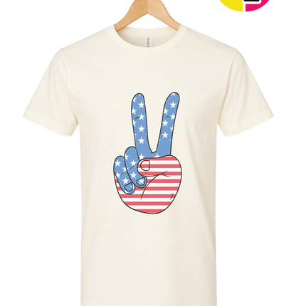 Stars & Stripes Peace Sign Tee