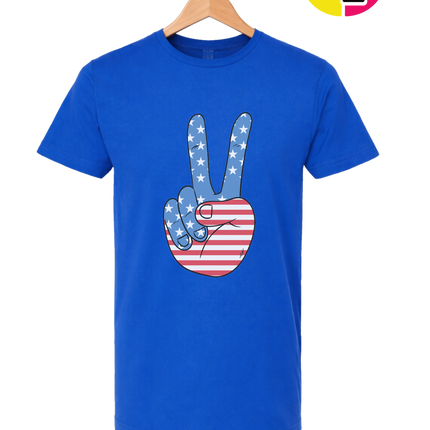 Stars & Stripes Peace Sign Tee