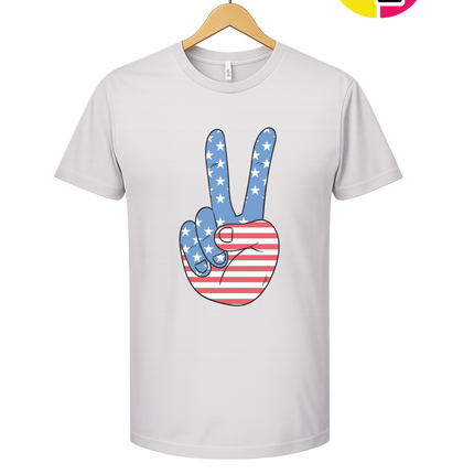 Stars & Stripes Peace Sign Tee