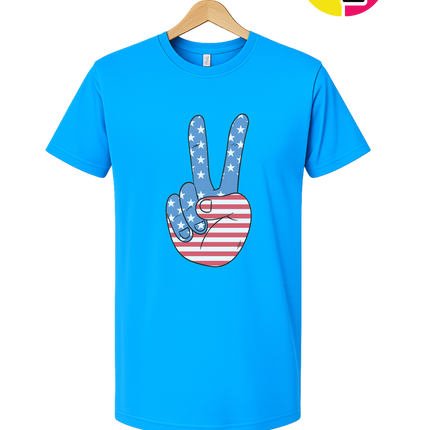 Stars & Stripes Peace Sign Tee