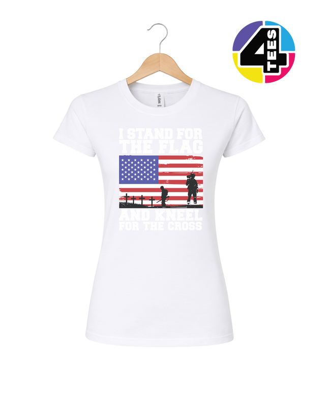 Stand for the Flag Honor the Cross Women's Tee