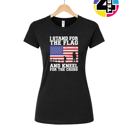 Stand for the Flag Honor the Cross Women's Tee