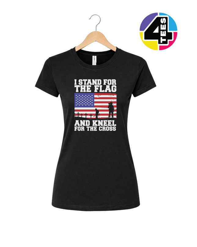 Stand for the Flag Honor the Cross Women's Tee