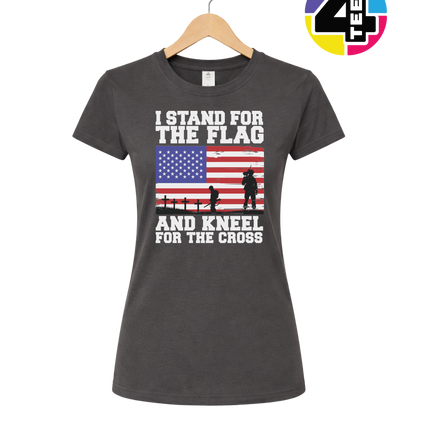 Stand for the Flag Honor the Cross Women's Tee