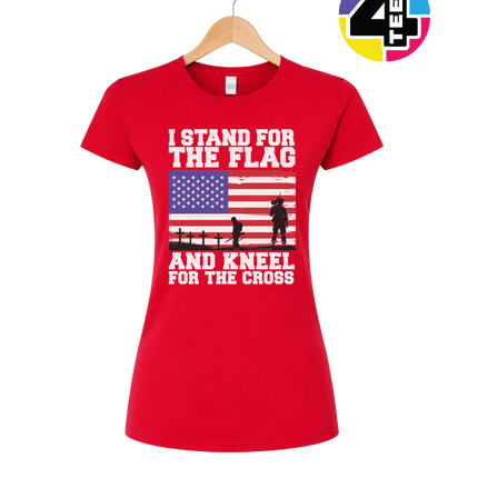 Stand for the Flag Honor the Cross Women's Tee