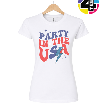Party in the USA Groovy Bolt Women's Tee