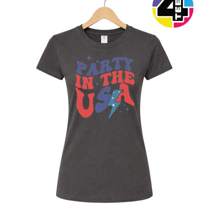 Party in the USA Groovy Bolt Women's Tee