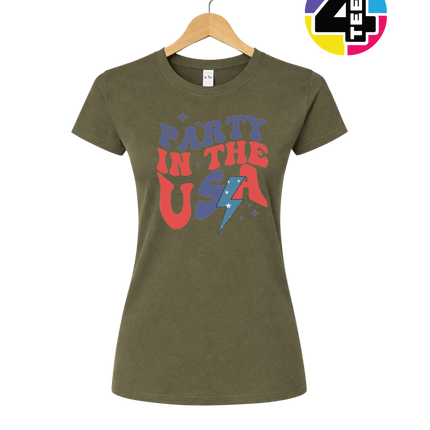 Party in the USA Groovy Bolt Women's Tee