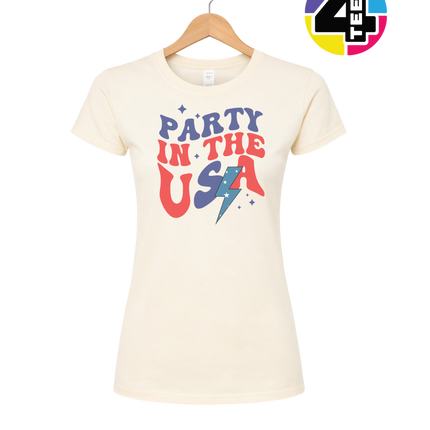 Party in the USA Groovy Bolt Women's Tee