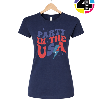 Party in the USA Groovy Bolt Women's Tee