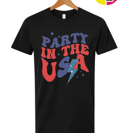 Party in the USA Groovy Bolt Tee