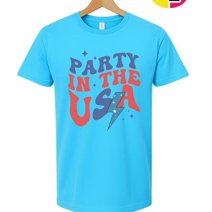 Party in the USA Groovy Bolt Tee