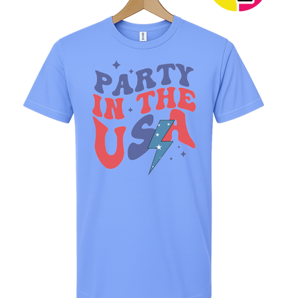 Party in the USA Groovy Bolt Tee