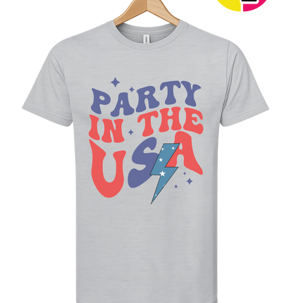 Party in the USA Groovy Bolt Tee