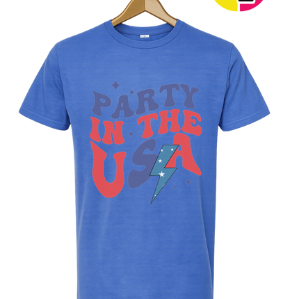 Party in the USA Groovy Bolt Tee