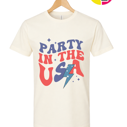 Party in the USA Groovy Bolt Tee