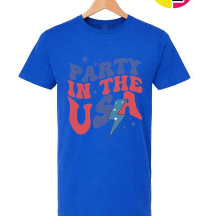 Party in the USA Groovy Bolt Tee