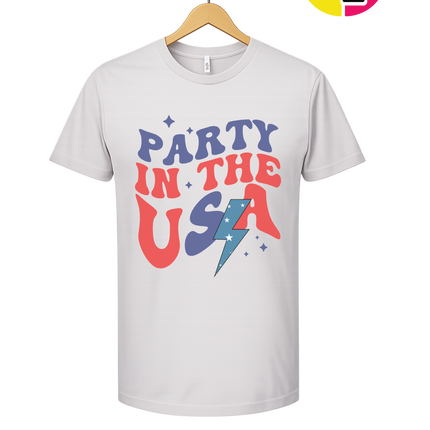 Party in the USA Groovy Bolt Tee
