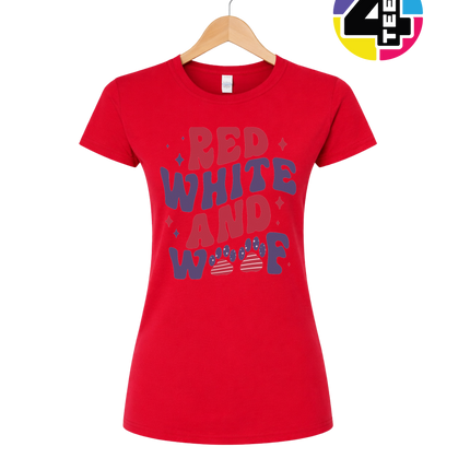 Red, White & Woof Patriotic Paws Women's Tee