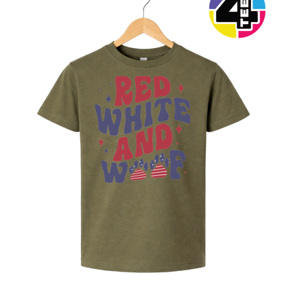 Red, White & Woof Patriotic Paws Youth Tee