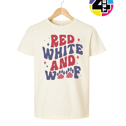 Red, White & Woof Patriotic Paws Youth Tee