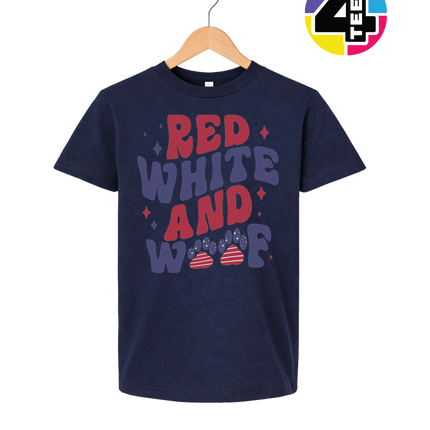 Red, White & Woof Patriotic Paws Youth Tee