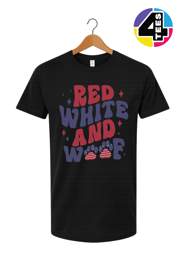 Red, White & Woof Patriotic Paws Tee