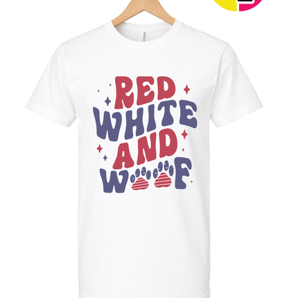 Red, White & Woof Patriotic Paws Tee