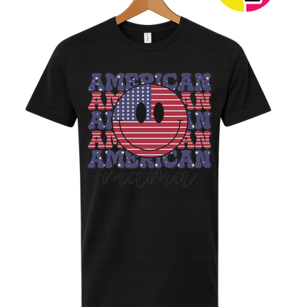 Groovy American Flag Smiley Tee