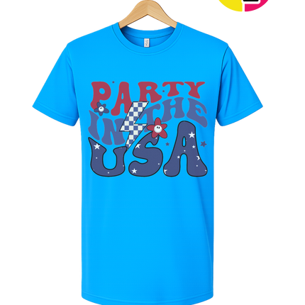 Groovy America Vibes Peace Star Tee