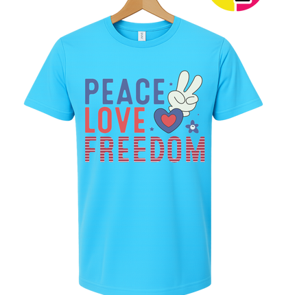 Peace Love Freedom Bunny Tee