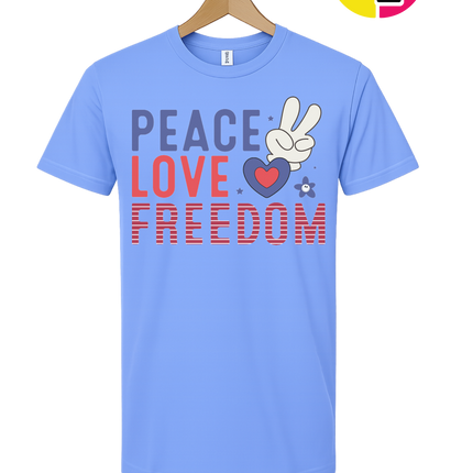 Peace Love Freedom Bunny Tee