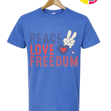Peace Love Freedom Bunny Tee