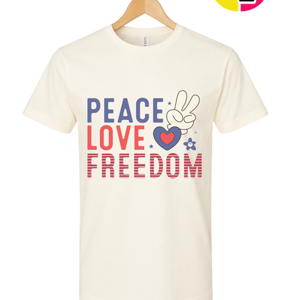 Peace Love Freedom Bunny Tee