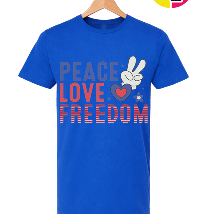 Peace Love Freedom Bunny Tee