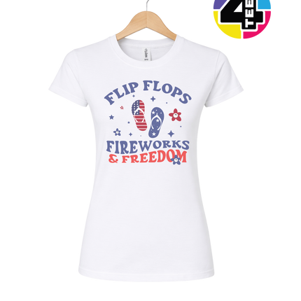 Flip Flops, Fireworks & Freedom Women's Tee