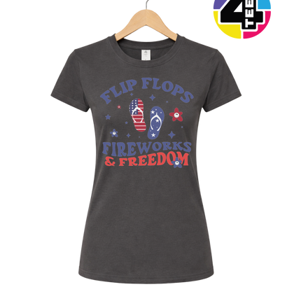 Flip Flops, Fireworks & Freedom Women's Tee