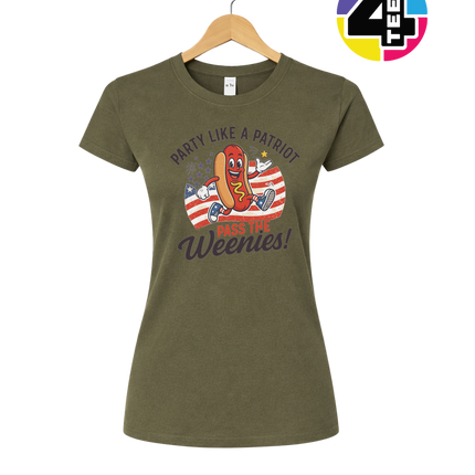 Patriotic Wiener Party Women's Tee