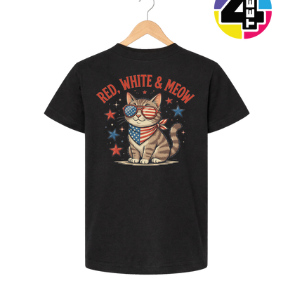 Patriotic Meow Shades Youth Tee