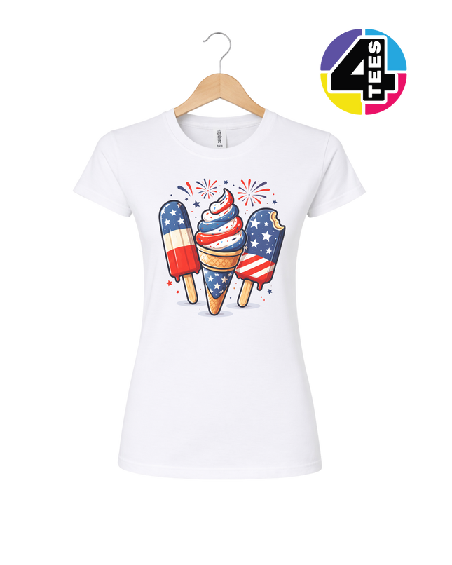 Stars & Scoops Freedom Pops Women's Tee