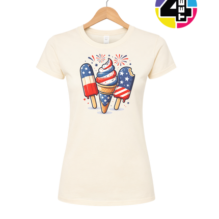 Stars & Scoops Freedom Pops Women's Tee