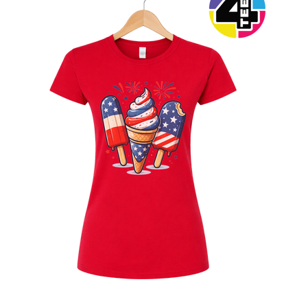 Stars & Scoops Freedom Pops Women's Tee