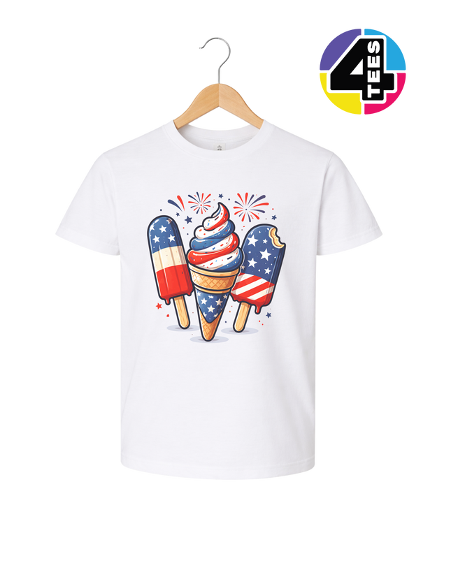 Stars & Scoops Freedom Pops Youth Tee