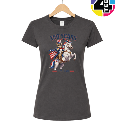 Purrfect Patriot 250 Years Women's Tee