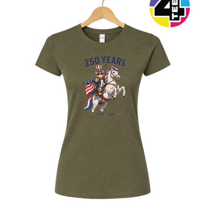 Purrfect Patriot 250 Years Women's Tee
