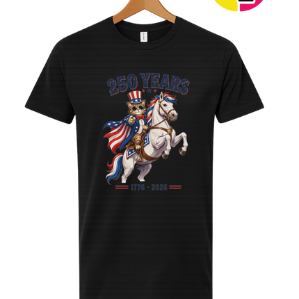 Purrfect Patriot 250 Years Tee