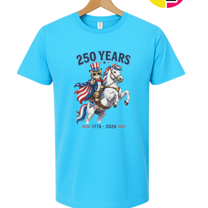 Purrfect Patriot 250 Years Tee